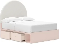 Mor Furniture Kids Beds & Bunk Beds|Wistenpine Storage Bed In Blush, Twin