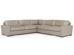 Mor Furniture Sectionals|York 3 Piece Sectional In Chestnut Leather