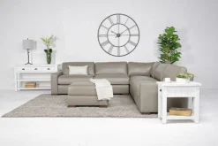 Mor Furniture Sectionals|York 3 Piece Sectional In Chestnut Leather