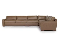 Mor Furniture Sectionals|York 4 Piece Sectional In Chestnut Leather