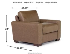 Mor Furniture Chairs|York Chair In York Chestnut Leather