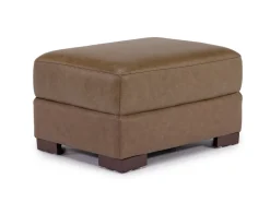 Mor Furniture Ottomans|York Ottoman In York Taupe Leather