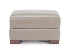 Mor Furniture Ottomans|York Ottoman In York Taupe Leather
