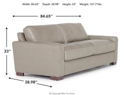 Mor Furniture Sofas|York Sofa In York Chestnut Leather