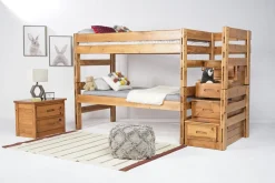 Mor Furniture Kids Beds & Bunk Beds|Young Pioneer Bunk Bed In Natural, Twin