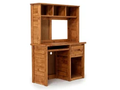 Mor Furniture Desks|Kids Desks & Storage|Young Pioneer Desk & Hutch In Natural