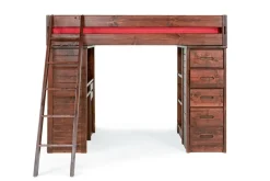 Mor Furniture Kids Beds & Bunk Beds|Young Pioneer Loft Bed In Cinnamon, Twin