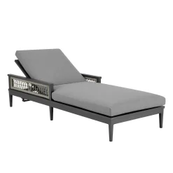 Mor Furniture Outdoor Lounge Chairs|Zella Outdoor Lounge Chaise In Earl Gray