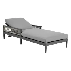 Mor Furniture Outdoor Lounge Chairs|Zella Outdoor Lounge Chaise In Earl Gray