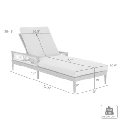 Mor Furniture Outdoor Lounge Chairs|Zella Outdoor Lounge Chaise In Earl Gray