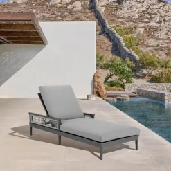 Mor Furniture Outdoor Lounge Chairs|Zella Outdoor Lounge Chaise In Earl Gray